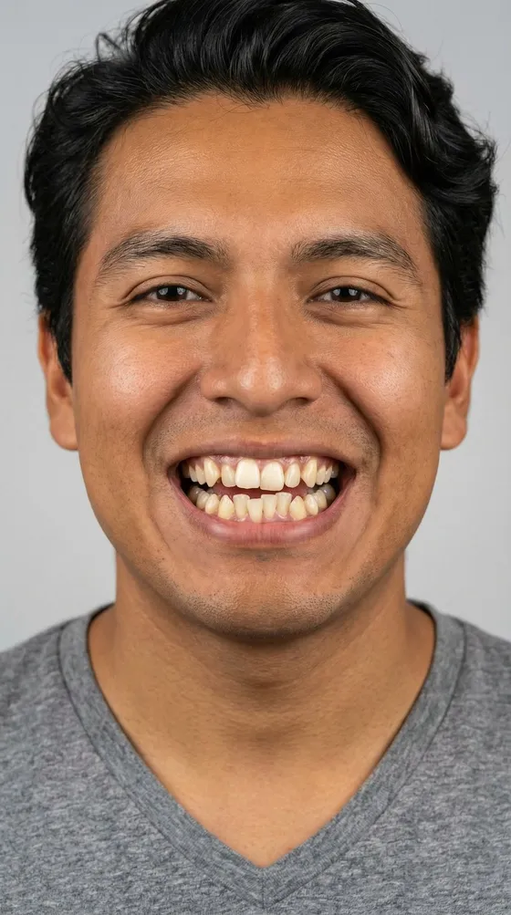 Enderezar dientes: before